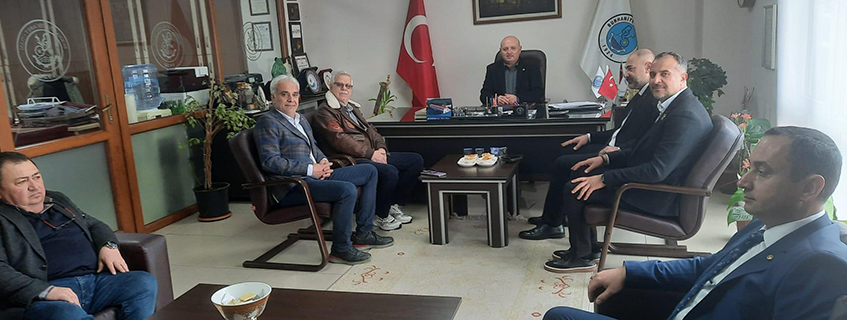 BURHANİYE ANAHTAR PARTİ İLÇE TEŞKİLATINDAN BURHANİYE TİCARET ODASI’NA ZİYARET