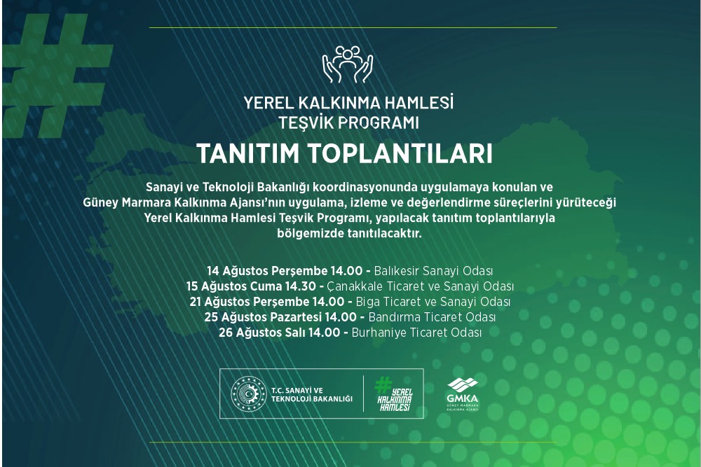 Yerel Kalkınma Hamlesi Teşvik Programı Başvuruları Başladı